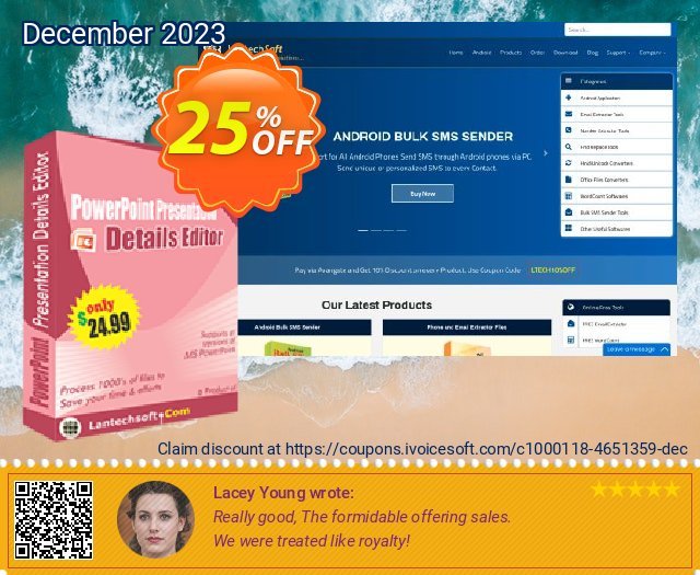 LantechSoft PowerPoint Presentation Details Editor discount 25% OFF, 2024 World Backup Day offering sales. Christmas Offer