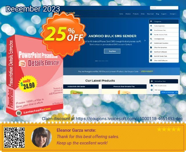 LantechSoft PowerPoint Presentation Details Extractor discount 25% OFF, 2024 World Ovarian Cancer Day promo. Christmas Offer