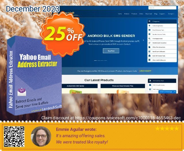 LantechSoft Yahoo Email Address Extractor eksklusif penawaran Screenshot