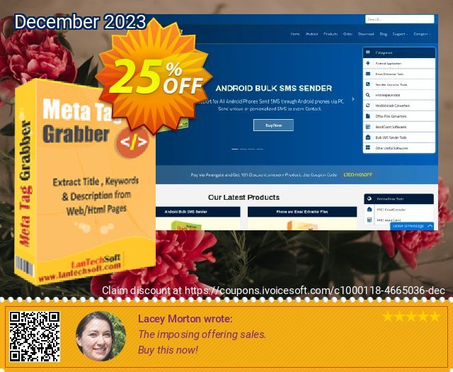LantechSoft Meta Tag Grabber discount 25% OFF, 2022 Happy New Year sales. Christmas Offer