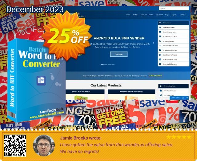 LantechSoft Batch Word to RTF Converter discount 25% OFF, 2024 April Fools Day offering discount. Christmas Offer