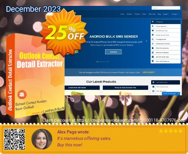 LantechSoft Outlook Contact Detail Extractor discount 25% OFF, 2022 Spring sales. Christmas Offer