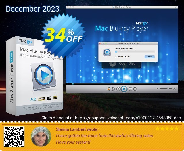 Macgo Mac Blu-ray Player 激动的 促销销售 软件截图