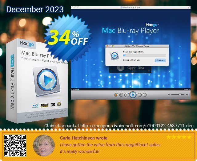 Macgo Mac Blu-ray Player Standard 令人惊奇的 产品销售 软件截图