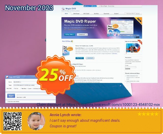 Magic DVD Copier - 2 Years Upgrades discount 25% OFF, 2024 April Fools Day offering sales. Promotion coupon for MDR/MDC(2upgrade)