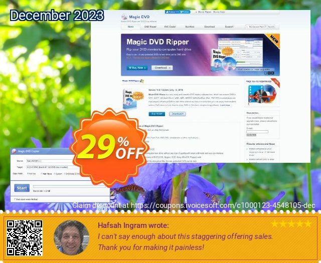 Magic DVD Copier - Lifetime Upgrades discount 29% OFF, 2024 World Heritage Day offering sales. Promotion coupon for MDR/MDC(lifetime)