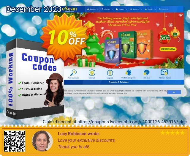eScan Web & Mail Filter ausschließlich Verkaufsförderung Bildschirmfoto