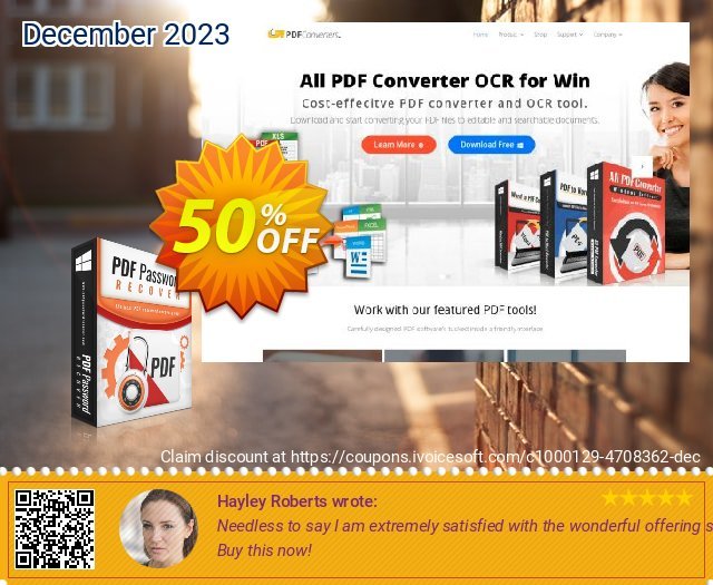PDF Password Recover megah penawaran promosi Screenshot