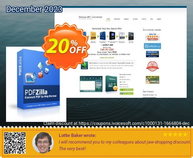 Get 20% OFF Reezaa PDFZilla offering sales
