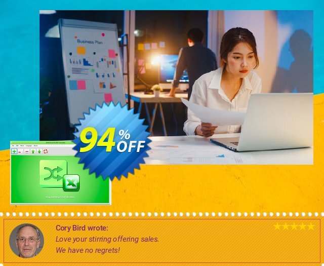 Reezaa Batch Excel to PDF Converter Pro discount 94% OFF, 2024 Spring offering sales. $1.99 USD for Batch Excel to PDF Converter Commercial License