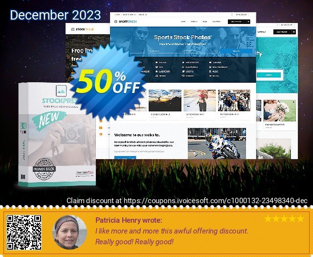 PremiumPress Stock Photography Theme umwerfenden Promotionsangebot Bildschirmfoto
