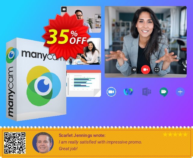 ManyCam Premium Annual discount 35% OFF, 2024 April Fools' Day promo. 35% OFF ManyCam Premium Annual, verified