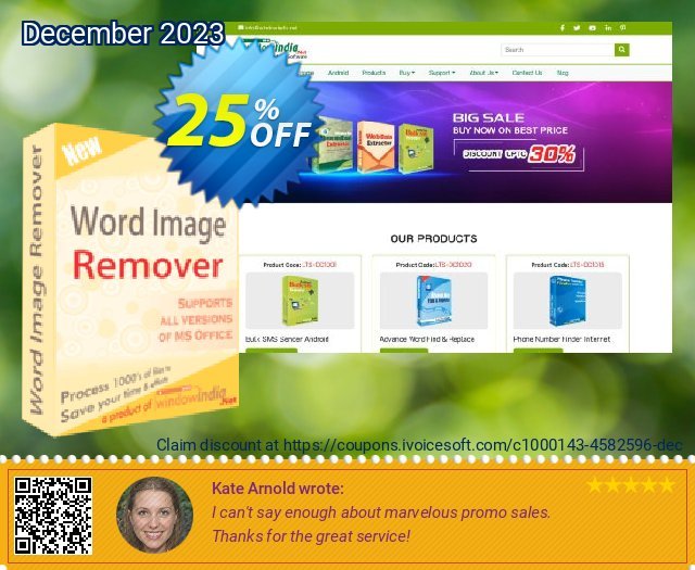 WindowIndia Word Image Remover tidak masuk akal penawaran loyalitas pelanggan Screenshot