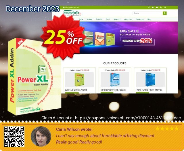 WindowIndia Power XL discount 25% OFF, 2024 African Liberation Day offering sales. Christmas OFF