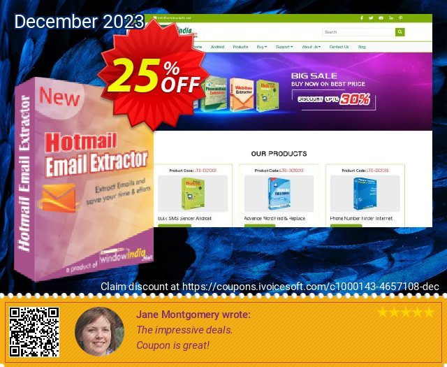 WindowIndia Hotmail Email Extractor discount 25% OFF, 2024 Resurrection Sunday offering sales. Christmas OFF