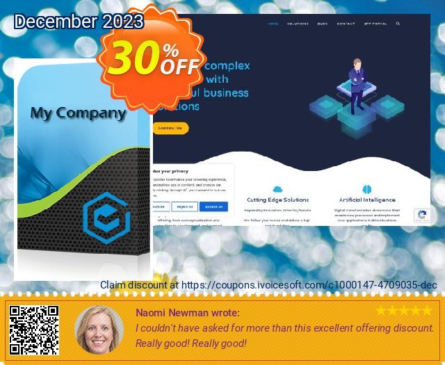 My Company Invoicing Software geniale Promotionsangebot Bildschirmfoto