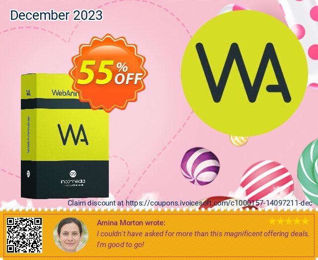 Get 55% OFF WebAnimator go discount