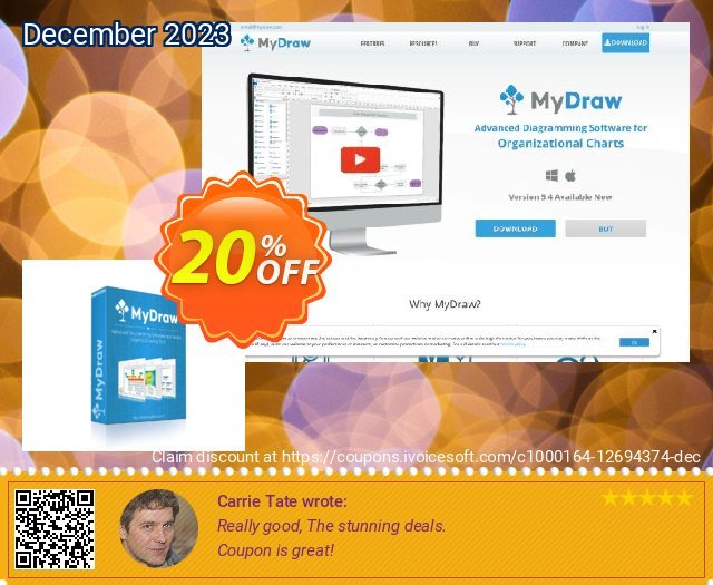 MyDraw for Mac discount 20% OFF, 2022 July 4th offering sales. MyDraw Spring OFF