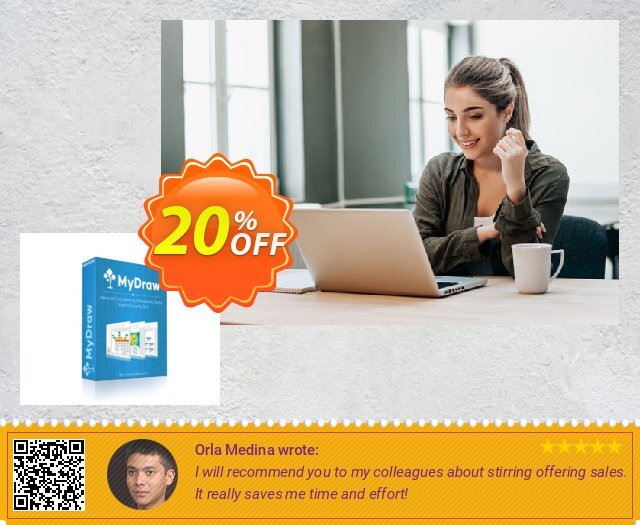 MyDraw for Windows discount 20% OFF, 2025 Women Day offering sales. MyDraw Spring OFF