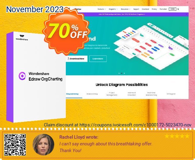Edraw OrgCharting 100 discount 70% OFF, 2023 Halloween deals. Edraw OrgCharting 100 - Chart up to 100 employees Awesome deals code 2023