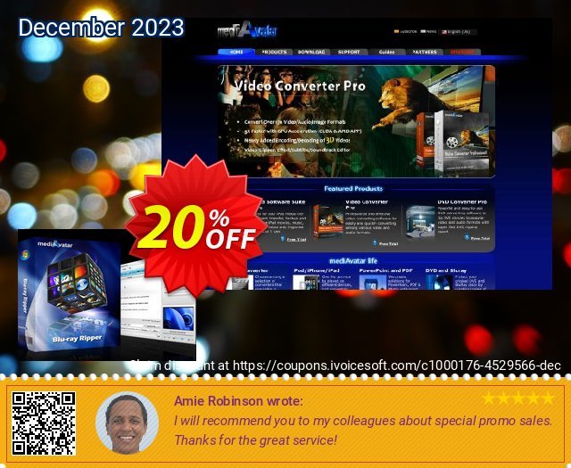 mediAvatar Blu-ray Ripper erstaunlich Preisreduzierung Bildschirmfoto