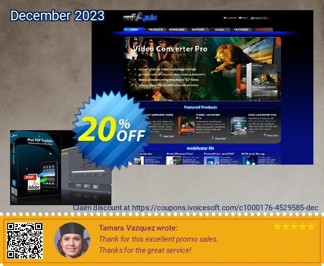 mediAvatar iPad PDF Transfer discount 20% OFF, 2024 World Heritage Day promotions. mediAvatar iPad PDF Transfer amazing sales code 2024