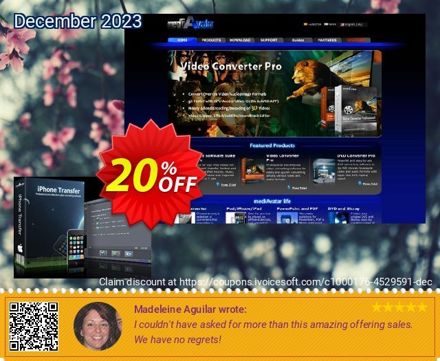 mediAvatar iPhone to Mac  Transfer discount 20% OFF, 2024 April Fools' Day offering sales. mediAvatar iPhone to Mac  Transfer exclusive promotions code 2024
