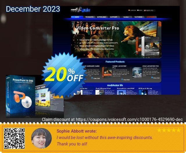 mediAvatar PowerPoint to DVD Personal 偉大な 推進 スクリーンショット