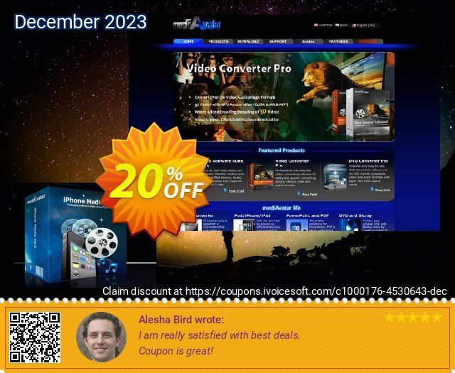 mediAvatar iPhone Media Pack discount 20% OFF, 2024 World Ovarian Cancer Day offering sales. mediAvatar iPhone Media Pack amazing deals code 2024