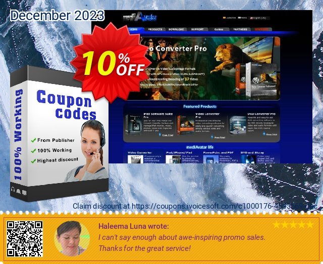 mediAvatar Video Editor discount 10% OFF, 2024 Spring promotions. mediAvatar Video Editor amazing discounts code 2024
