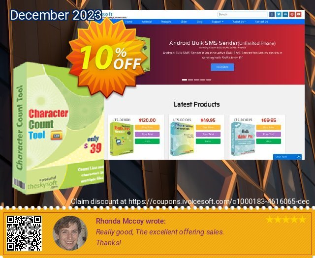 TheSkySoft Character Count Tool discount 10% OFF, 2024 World Heritage Day deals. 10%Discount