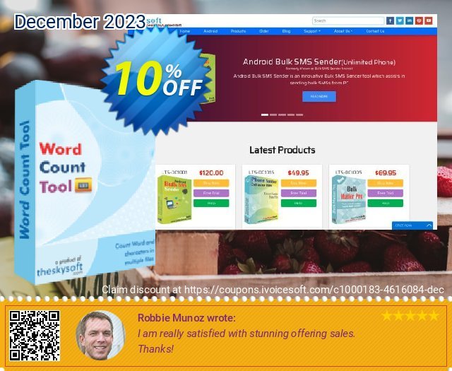 TheSkySoft Word Count Tool discount 10% OFF, 2024 Spring deals. 10%Discount