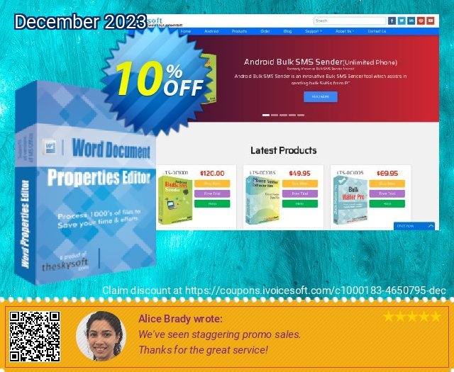 TheSkySoft Word Document Properties Editor khas voucher promo Screenshot