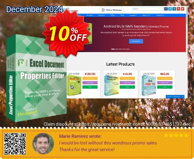 TheSkySoft Excel Document Properties Editor discount 10% OFF, 2024 Christmas promo sales. 10%Discount