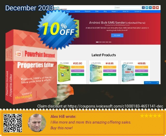 TheSkySoft PowerPoint Document Properties Editor discount 10% OFF, 2024 April Fools' Day discount. 10%Discount