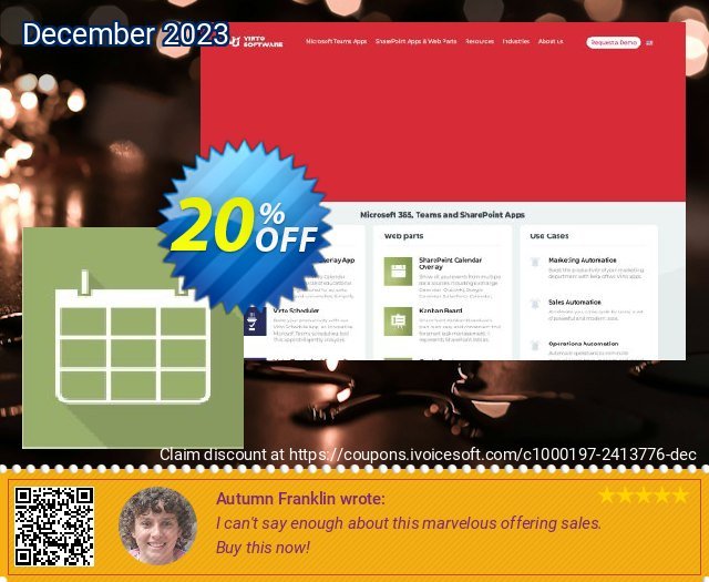 Virto Calendar for SP2007 令人敬畏的 产品折扣 软件截图