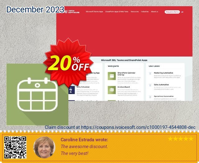 Virto Mini Calendar for SP2007 wunderschön Disagio Bildschirmfoto
