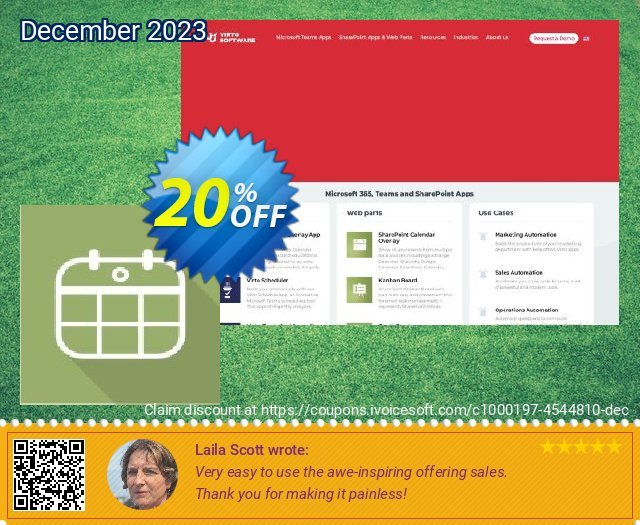 Virto Mini Calendar for SP2010 wundervoll Ausverkauf Bildschirmfoto