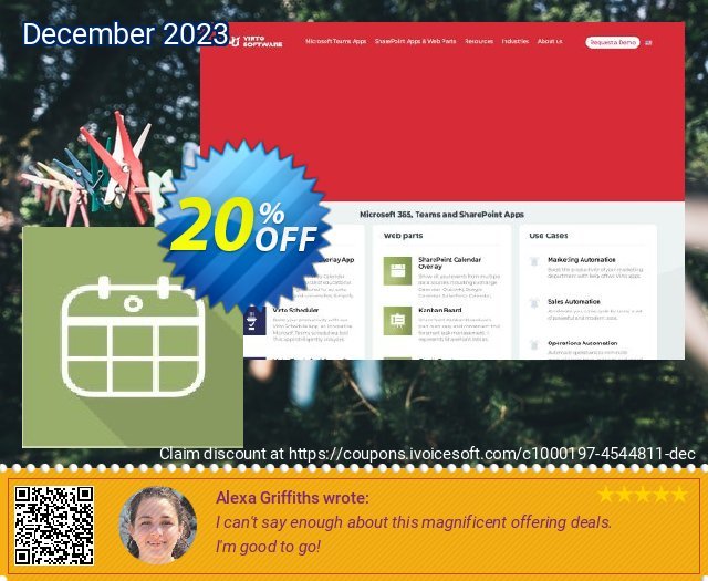 Virto Mini Calendar Exchange for SP2010 überraschend Außendienst-Promotions Bildschirmfoto