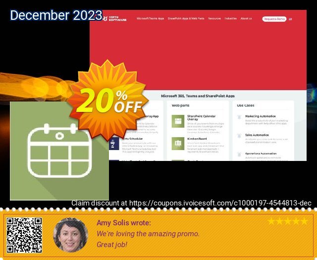 Dev. Virto Mini Calendar for SP2010  위대하   매상  스크린 샷