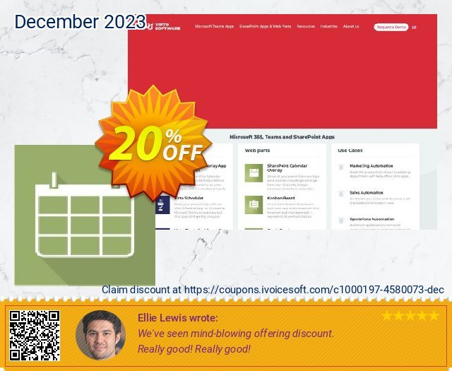 Dev. Virto Calendar for SP2013 discount 20% OFF, 2022 American Independence Day promotions. Dev. Virto Calendar for SP2013 big promo code 2022