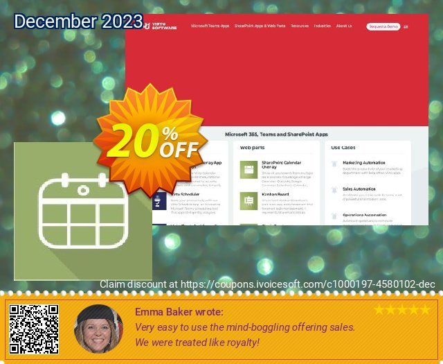 Dev. Virto Mini Calendar for SP2013 spitze Ausverkauf Bildschirmfoto