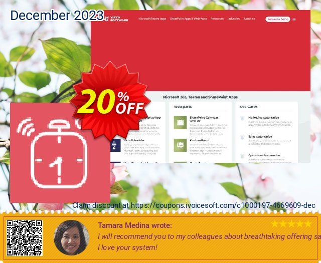 Virto Alerts & Reminders Add-in 250 Configs Pack Annual Subscription teristimewa kupon Screenshot