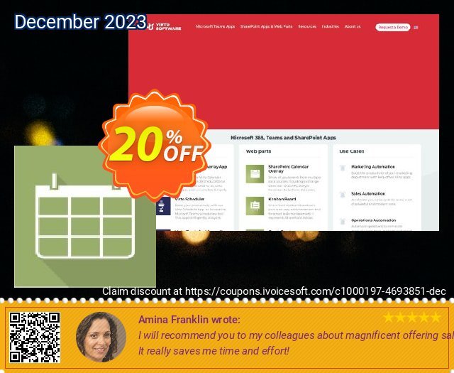 Dev. Virto Calendar for SP2016 terpisah dr yg lain kode voucher Screenshot