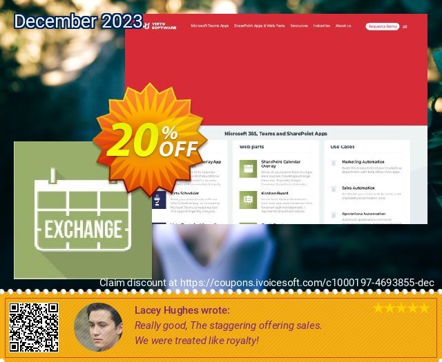 Virto Calendar Pro Exchange for SP2016 惊人的 产品销售 软件截图