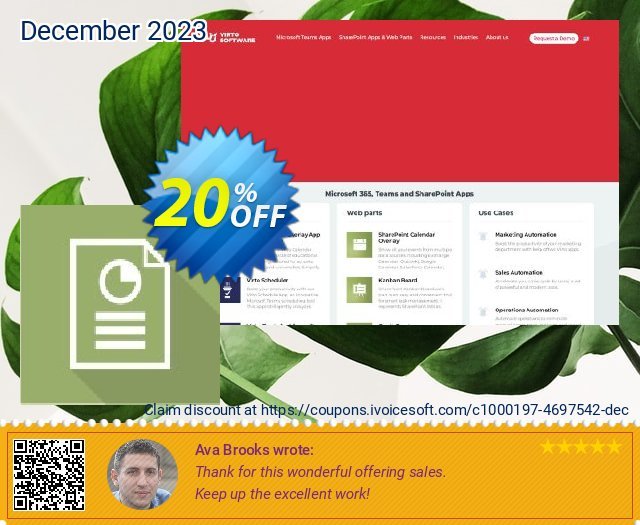 Dev. Virto Resource Utilization Web Part for SP2016 tersendiri penawaran loyalitas pelanggan Screenshot