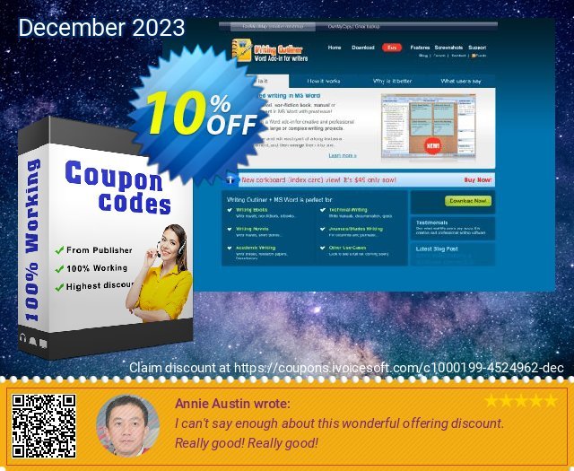 Writing Outliner + MindVisualizer (WO Introductory Promo) discount 10% OFF, 2024 Easter Day offering sales. Writing Outliner + MindVisualizer (WO Introductory Promo) super discounts code 2024