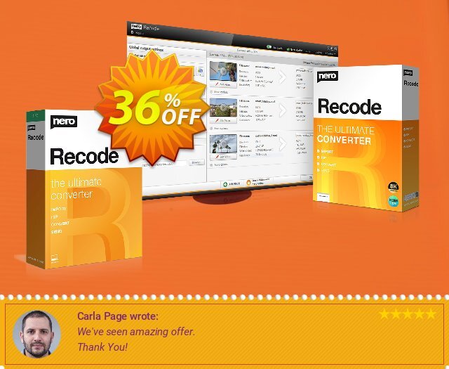 Nero Recode 2024 discount 36% OFF, 2024 Mother's Day offer. 36% OFF Nero Recode 2024, verified