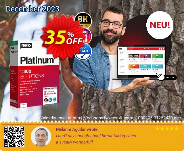 Nero Platinum Suite 2024 discount 35% OFF, 2024 Daylight Saving offering sales. 35% OFF Nero Platinum Suite 2024, verified