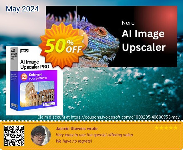 Nero AI Image Upscaler ausschließlich Angebote Bildschirmfoto